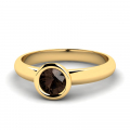 Klasyczny pierścionek złoty z kwarcem 0,50ct
