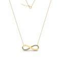 0,14 ct diamonds infinity symbol necklace
