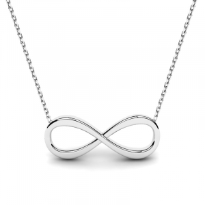 Silver necklace with infinity sign