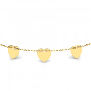 Gold three charms anklet wholesale prices