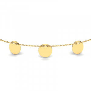 Gold three charms anklet wholesale prices (1)