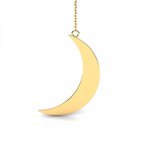14k gold moon necklace from moonlight collection