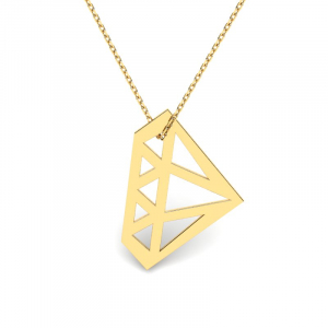 Gold diamond necklace we diamond you