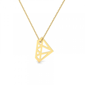 Gold diamond necklace we diamond you (1)