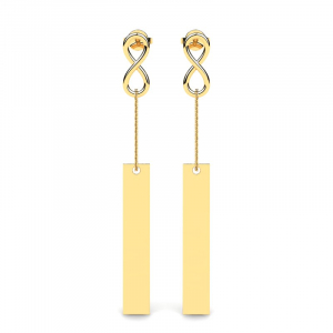 8k yellow gold classic infinity earrings (1)