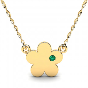 14k gold flower necklace with diamond (1) (1) (1) (1)