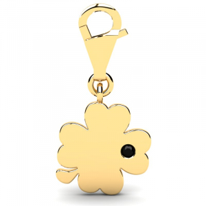 Gold four leaf clover charm to engrave (1)