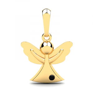 Wonderful 8kt gold angel pendant (1)
