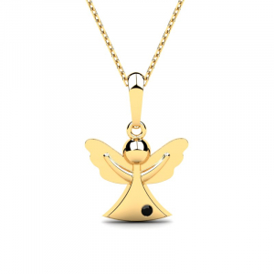 Wonderful 8kt gold angel pendant (1) (1)