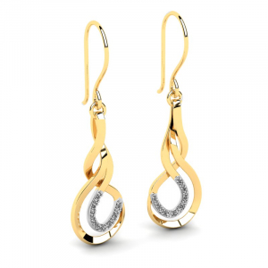 Elegant diamond earrings 0,10ct 