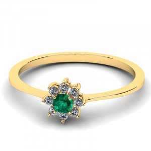 14k gold emerald ring from best seller