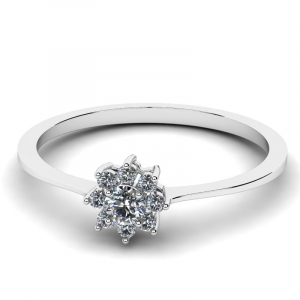 14 karat gold star engagement ring