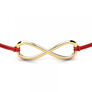 Gold infinity bracelet present