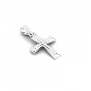 Krzyż z białego złota na każdą okazję 14kr