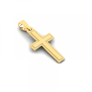 Krzyż złoty gładki na komunię chrzest 14kr