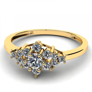 Gold engagement ring she will say yes