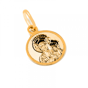 Gold religious medal pendant for a gift