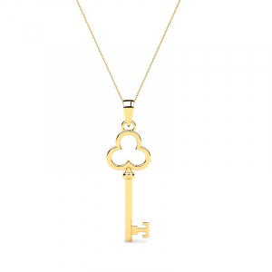 Naszyjnik złoty duży 4cm klasyczny klucz