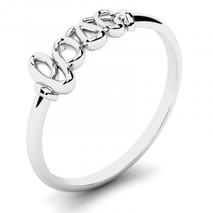 Trendy gold love ring from dash collection
