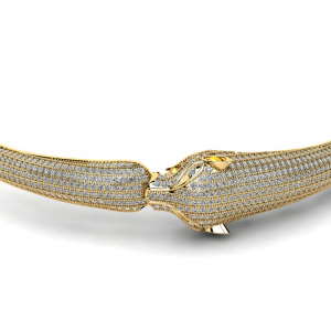Bransoletka złota pantery z brylantami 2,50ct