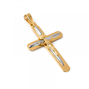 Krzyż złoty z Panem Jezusem na każdą okazję