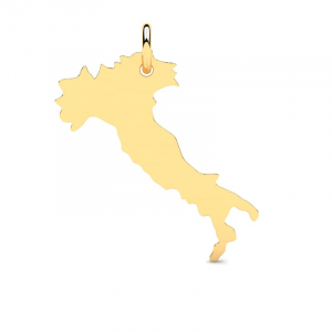 Wisiorek złoty Włochy mapa Włoch