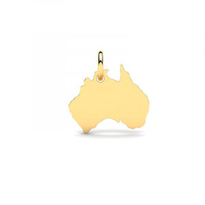 Wisiorek złoty mapa Australii grawer