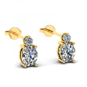 White gold diamond and tanzanite stud earrings (1) (1)