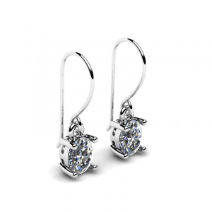 Yellow gold earrings with natural sapphires 0.80ct (1) (1) (1) (1)