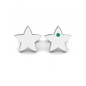 Gold star earrings with zirconia to engrave (1) (1) (1)