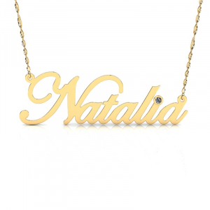 Naszyjnik złoty imię Natalia