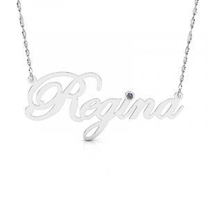 Naszyjnik srebrny imię Regina