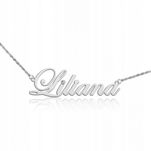 Naszyjnik srebrny imię Liliana