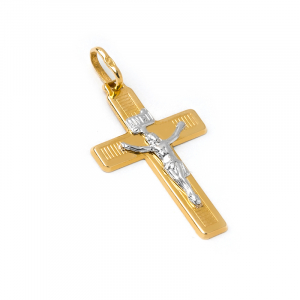 Krzyżyk złoty z Panem Jezusem 