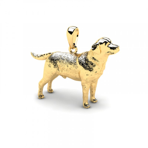 Wisiorek złoty pies labrador grawer