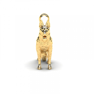 Wisiorek złoty pies owczarek niemiecki