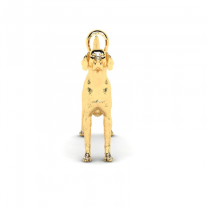 Wisiorek złoty pies foxhound angielski