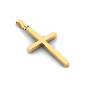 Krzyżyk złoty klasyczny 24mm grawer 14kr
