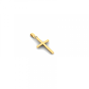 Krzyżyk złoty klasyczny 10mm grawer