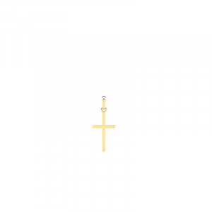 Krzyżyk złoty klasyczny 10mm grawer 14kr