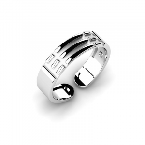 Sygnet srebrny pierścień atlantów męski 5mm