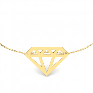 Gold diamond necklace we diamond you (1) (1)