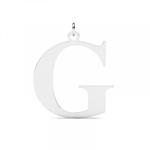 Wisiorek srebrny duża litera G mono grawer