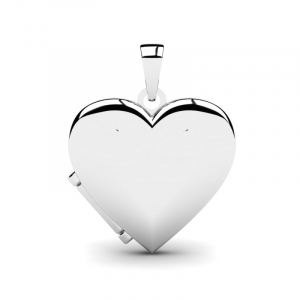 Wisiorek srebrny serce sekretnik 30mm