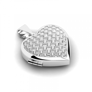 Wisiorek srebrny serce sekretnik 20mm
