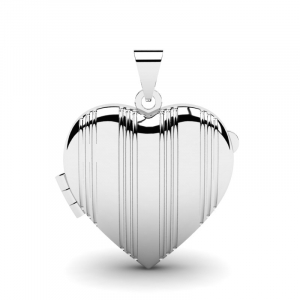 Wisiorek srebrny serce sekretnik 30mm