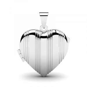 Wisiorek srebrny serce sekretnik 25mm