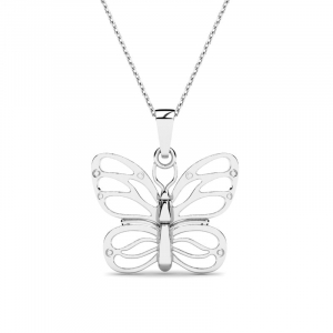 Naszyjnik srebrny motyl motylek