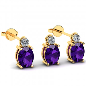Yellow gold earrings sapphires and diamonds (1) (1) (1) (1)