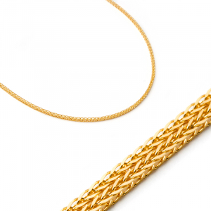 14k yellow gold wheat chain  (1)